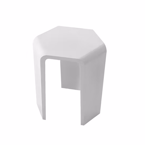 Custom Design Shower Stool Artificial Stone Acrylic Solid Surface Bathroom Stool